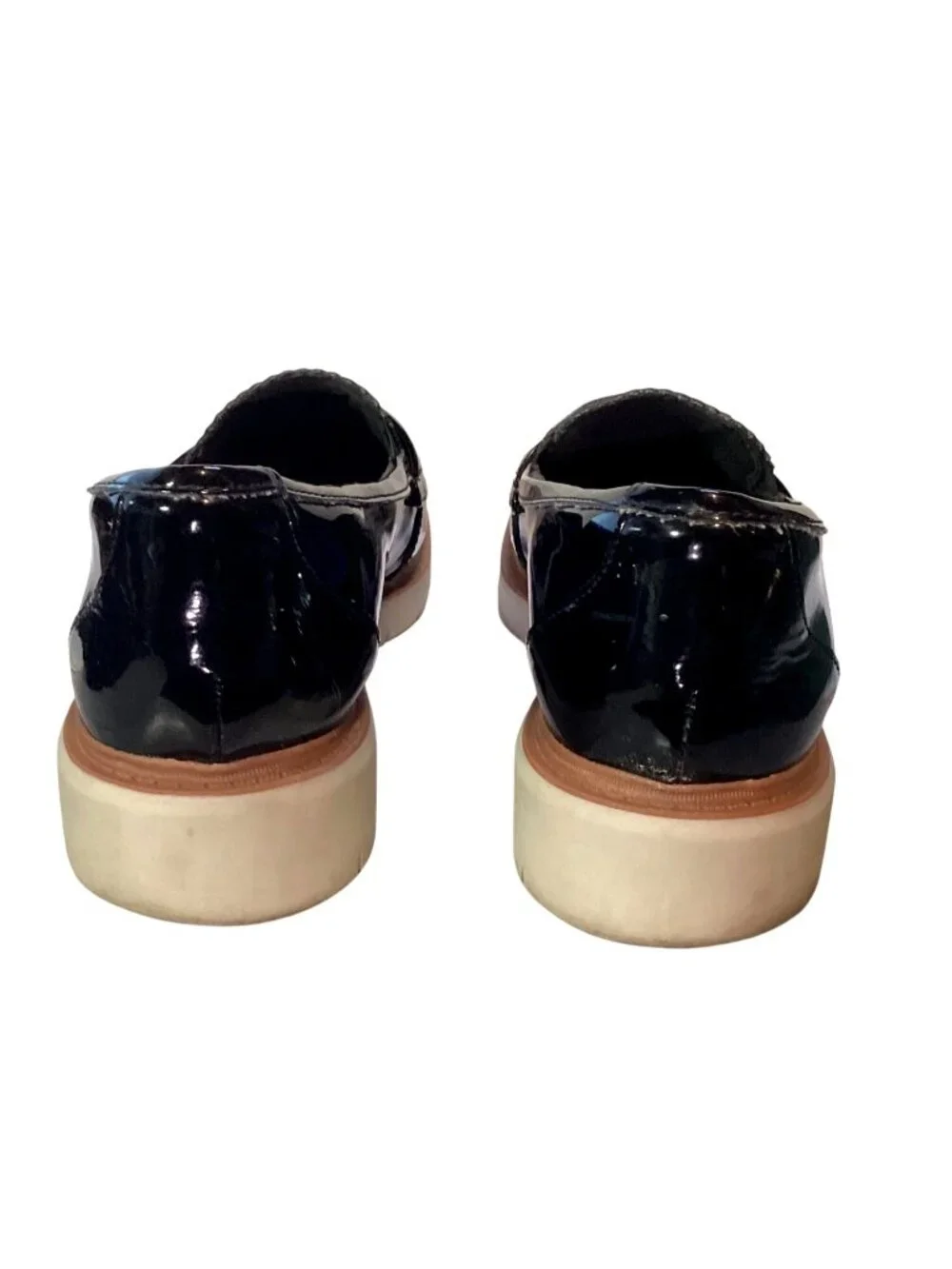 Clarks Collection Women's Black Patton Slip On Loafers Size 11M Pre-Owned NICE